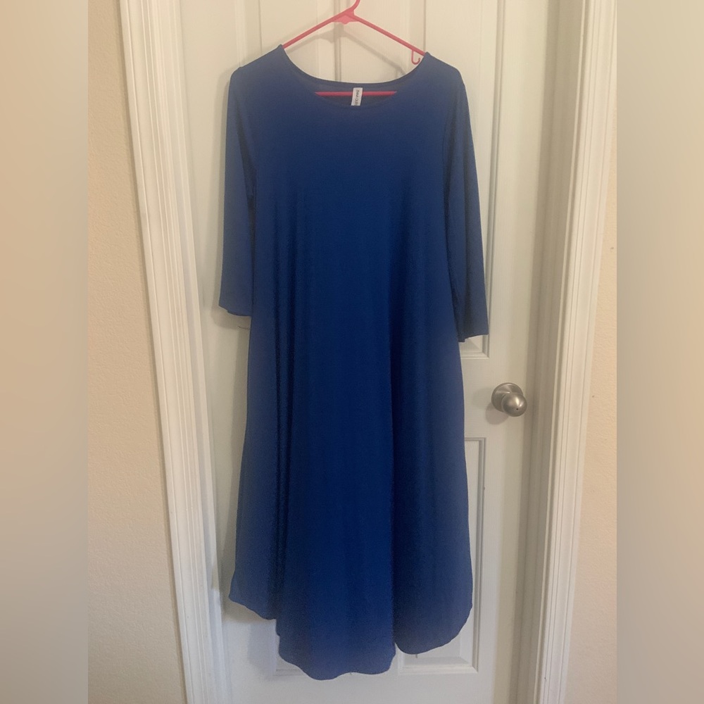 Blue soft dress